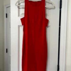 RedOrange BodyCon Cutout Mini Dress